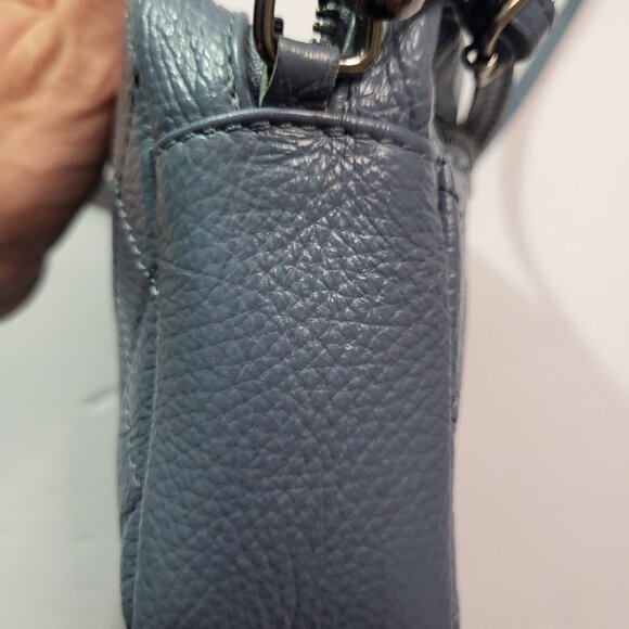 Flordariso Italian Genuine Leather Bag Blue - Picture 8 of 13
